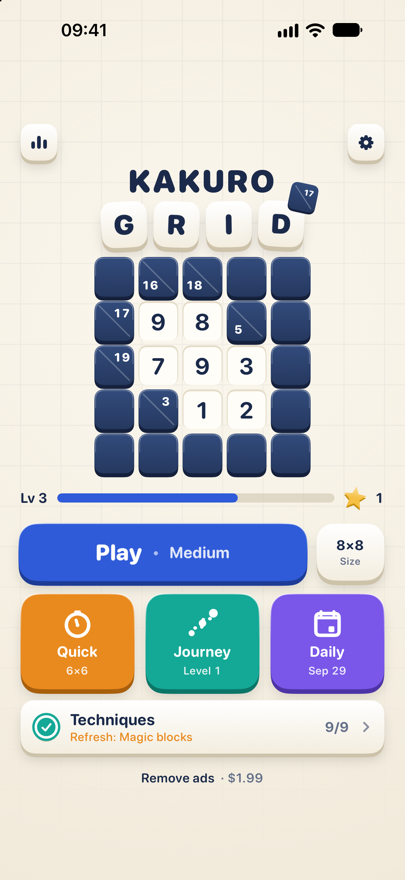 Kakuro Grid screenshot 3